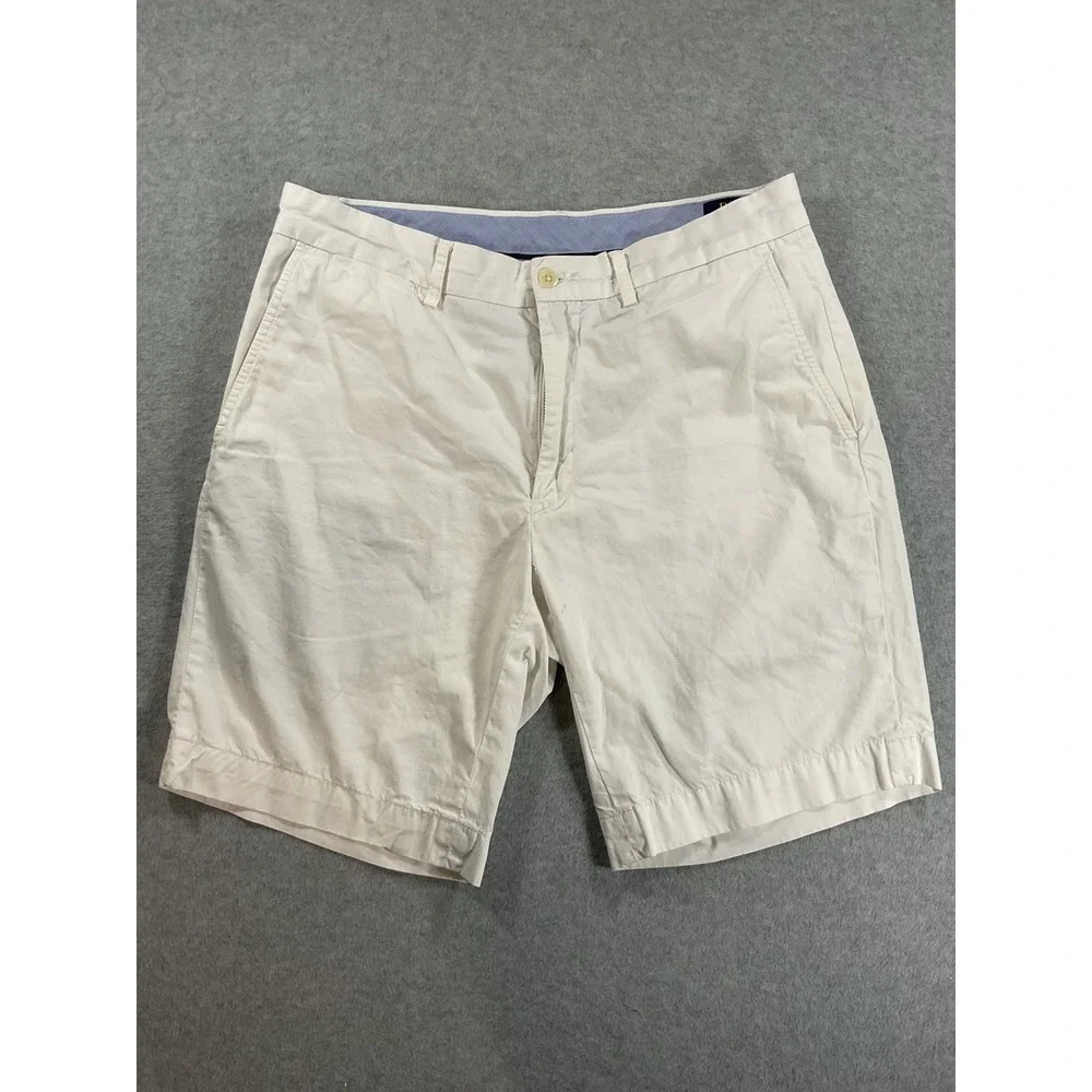Polo Ralph Lauren Classic Fit Chino Shorts Mens 32 White Cotton 9 Inseam 2413